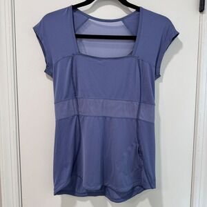 lululemon athletica Blue Short Sleeve Top